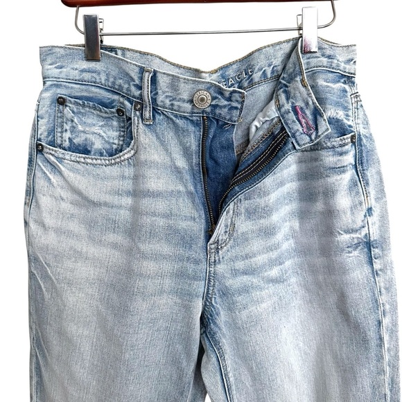 AMERICAN EAGLE Outfitters 90s Boyfriend Relaxed Fit Rainbow Pocket Jeans Size 6 - Picture 7 of 16